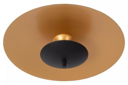 Lucide VULCAN LED Deckenleuchte Ø35 cm 9W 3000K dimmbar Schwarz Messing