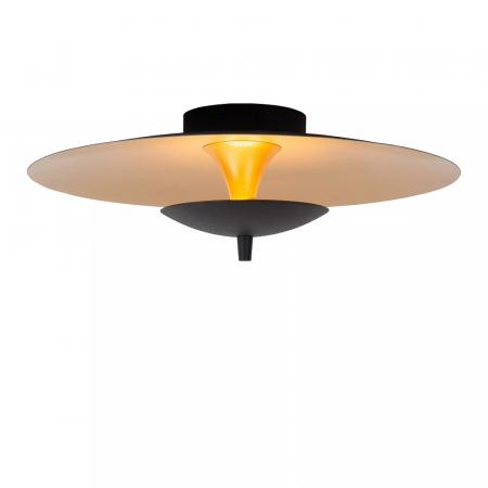 Lucide VULCAN LED Deckenleuchte Ø35 cm 9W 3000K dimmbar Schwarz Messing
