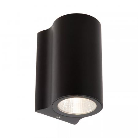 Lucide AKRA Wandleuchte Außen Schwarz LED IP54 Downlight 2700K