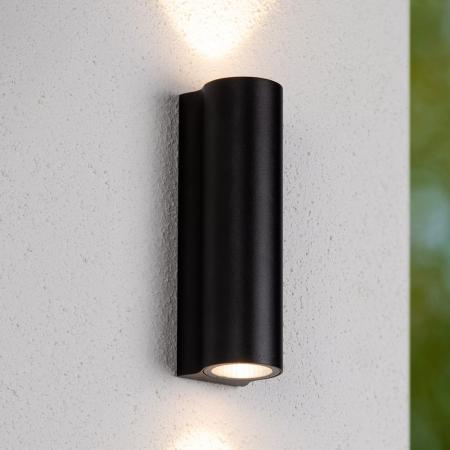 Lucide AKRA Außen-Wandleuchte Schwarz LED 2x6,5W IP54