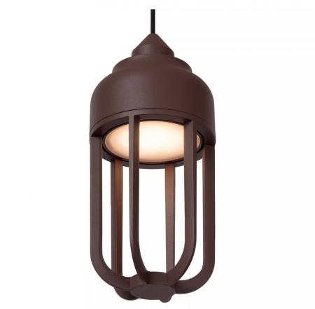Lucide WELLS LED Außen-Pendelleuchte rostfarben IP54