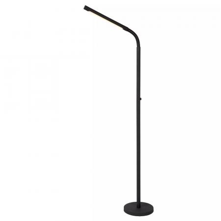 Lucide Stehlampe GILLY – Akku LED Leselampe mit Touchdimmer Schwarz