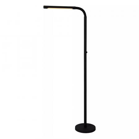 Lucide Stehlampe GILLY – Akku LED Leselampe mit Touchdimmer Schwarz