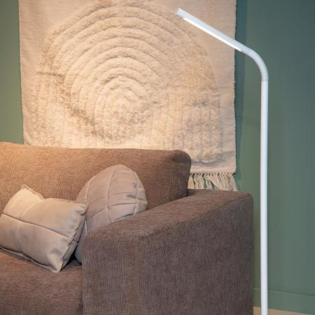 Lucide Stehlampe GILLY – Akku LED Leselampe mit Touchdimmer Weiß