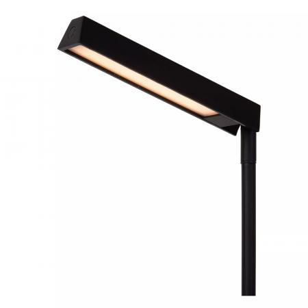Lucide Stehlampe LAVALE – LED Leselampe mit Touchdimmer Schwarz
