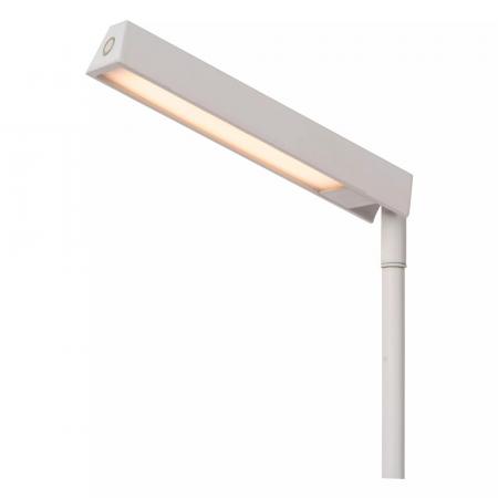 Lucide Stehlampe LAVALE – LED Leselampe mit Touchdimmer Weiß