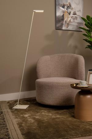 Lucide Stehlampe LAVALE – LED Leselampe mit Touchdimmer Weiß