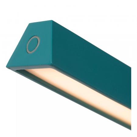 Lucide Stehlampe LAVALE – LED Leselampe mit Touchdimmer Türkis