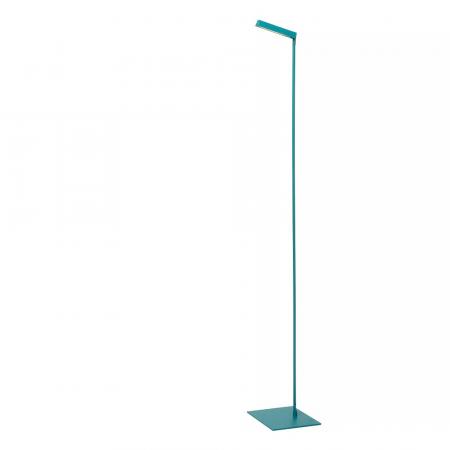 Lucide Stehlampe LAVALE – LED Leselampe mit Touchdimmer Türkis
