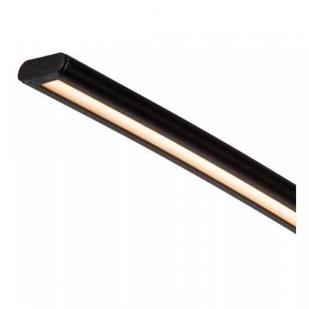 Lucide CURVE Bogenlampe LED 15W 2700K Schwarz dimmbar mit Marmorfuß