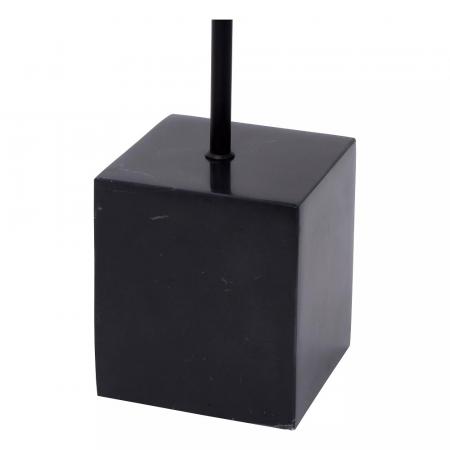 Lucide Stehlampe LORIN – Vintage Stehleuchte mit Marmorfuß Schwarz