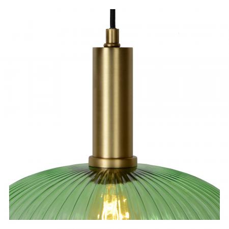 Lucide MALOTO Pendelleuchte Ø30 cm Amber Glas E27 dimmbar Retro