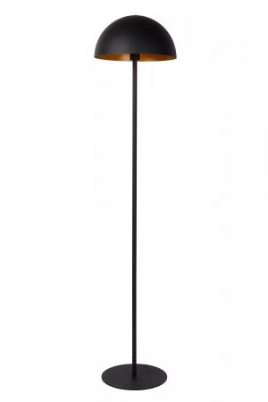 Lucide SIEMON Stehlampe Ø35cm E27 Schwarz Retro Design