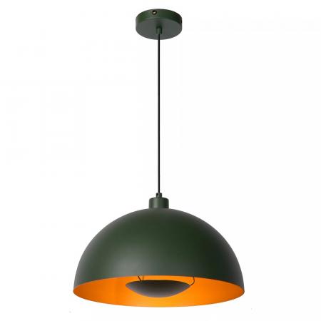Lucide SIEMON Pendelleuchte Ø40cm E27 Grün 40W Stahl höhenverstellbar dimmbar