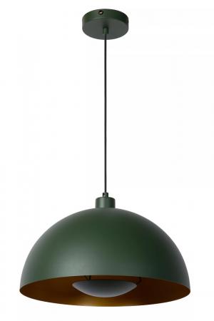 Lucide SIEMON Pendelleuchte Ø40cm E27 Grün 40W Stahl höhenverstellbar dimmbar