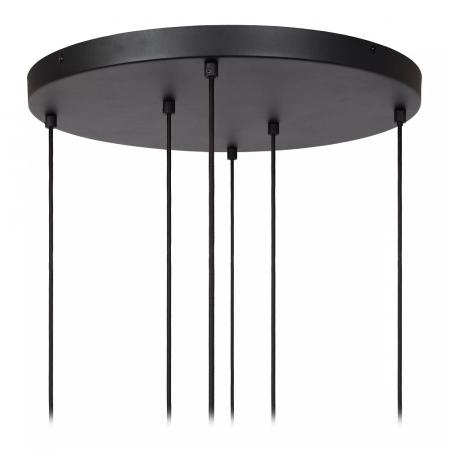 Lucide JOANET Pendelleuchte Ø65 cm 4xE27 Messing Rauchglas
