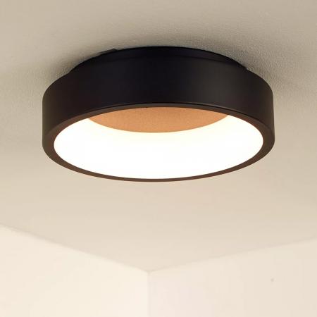 Lucide TALOWE LED Deckenleuchte Ø30cm 20W 3000K Schwarz dimmbar