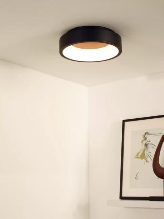 Lucide TALOWE LED Deckenleuchte Ø30cm 20W 3000K Schwarz dimmbar