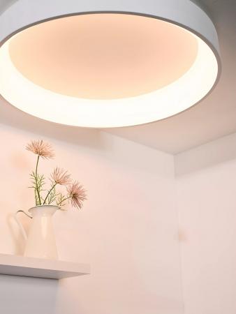 Lucide TALOWE LED Deckenleuchte Ø80 cm 80W 3000K dimmbar Weiß