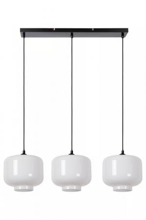 Lucide MEDINE Pendelleuchte 3xE27 Opal Glas modern höhenverstellbar dimmbar