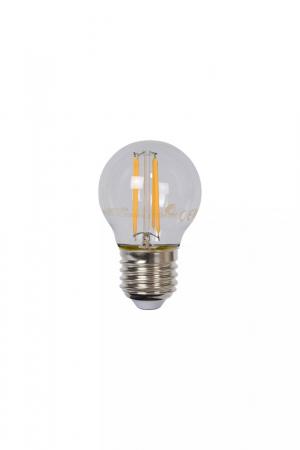 Lucide G45 LED Glühfadenlampe E27 Ø4,5 cm 4W 2700K dimmbar Transparent