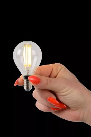 Lucide P45 LED Glühfadenlampe Ø4,5 cm E14 4W 2700K dimmbar Transparent