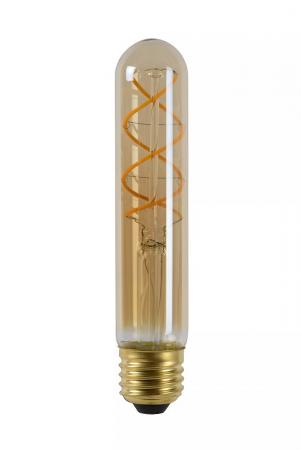 Lucide T32 LED Glühfadenlampe Ø3cm E27 4,9W 2200K Amber dimmbar Rohrform