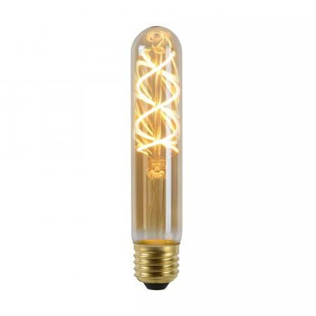 Lucide T32 LED Glühfadenlampe Ø3cm E27 4,9W 2200K Amber dimmbar Rohrform