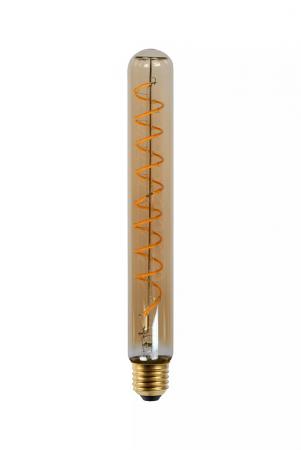 Lucide T32 LED Glühfadenlampe Ø3,2cm E27 4,9W 2200K Amber dimmbar Rohr