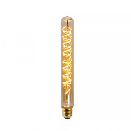 Lucide T32 LED Glühfadenlampe Ø3,2cm E27 4,9W 2200K Amber dimmbar Rohr