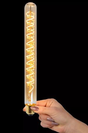 Lucide T32 E27 LED Filament 4,9W 2200K 380 lm Amber dimmbar – dekorative Vintage-Glühfadenlampe