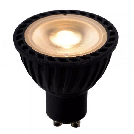 Lucide MR16 GU10 LED 5W 2200K–2700K 350 lm dimmbar Schwarz – warmweißes LED-Leuchtmittel mit 3-Step-Dim