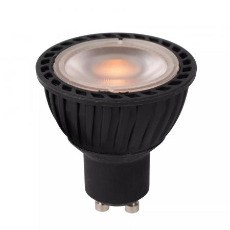 Lucide MR16 GU10 LED 5W 2200K–2700K 350 lm dimmbar Schwarz – warmweißes LED-Leuchtmittel mit 3-Step-Dim