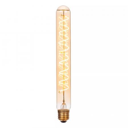 Lucide T32 E27 LED Filament 4,9W 2200K 450 lm 3-StepDim Amber mit Memory – dekorative Vintage-Glühfadenlampe