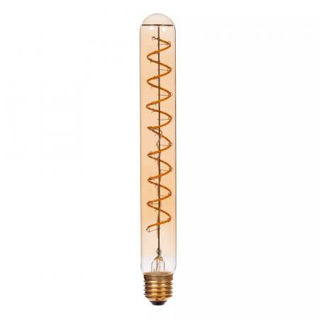 Lucide T32 E27 LED Filament 4,9W 2200K 450 lm 3-StepDim Amber mit Memory – dekorative Vintage-Glühfadenlampe