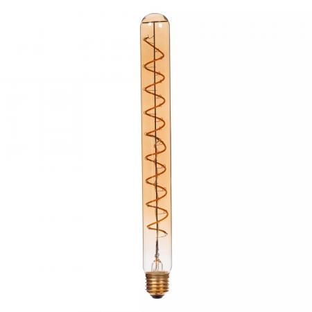 Lucide T32 E27 LED Filament 4,9W 2200K 450 lm 3-StepDim Amber mit Memory – dekorative Vintage-Glühfadenlampe
