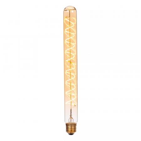 Lucide T32 E27 LED Filament 4,9W 2200K 450 lm 3-StepDim Amber mit Memory – dekorative Vintage-Glühfadenlampe