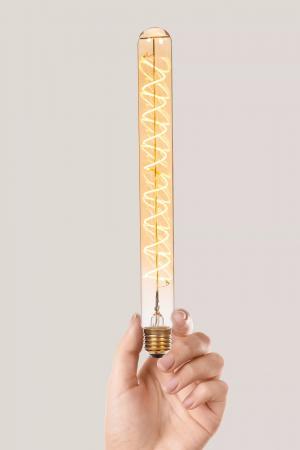 Lucide ST64 TWILIGHT SENSOR E27 LED Filament 4W 2200K 300 lm Amber – mit Dämmerungssensor
