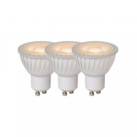 Lucide MR16 GU10 LED 3x5W 3000K 330 lm dimmbar Weiß – effizientes LED-Set für warmweißes Licht