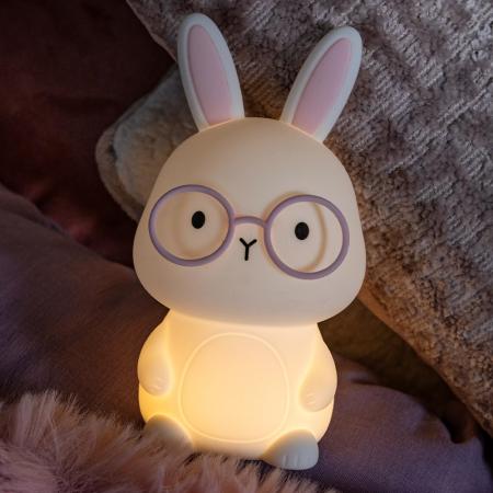 Lucide PINCHA RABBIT – Wiederaufladbare Nachtlampe Kinderzimmer