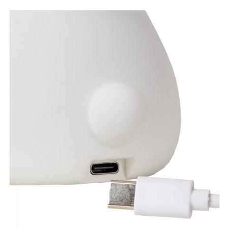 Lucide PINCHA RABBIT – Wiederaufladbare Nachtlampe Kinderzimmer