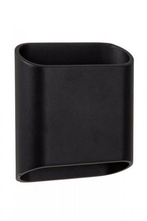 Lucide ATILA LED Wandleuchte IP65 Schwarz – 2x5W 2700K Up & Down