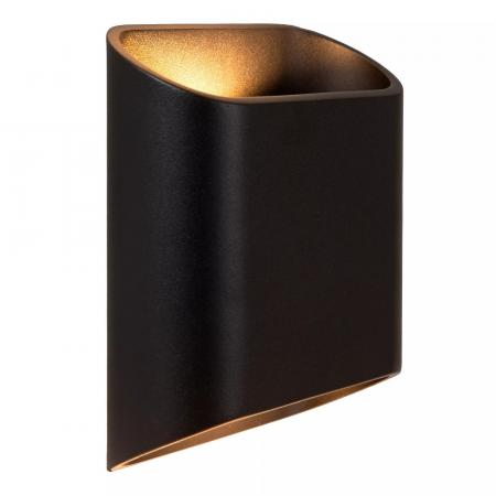 Lucide ATILA LED Wandleuchte IP65 Schwarz – 2x5W 2700K Up & Down