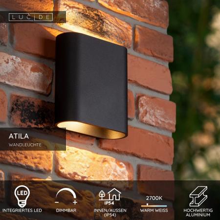 Lucide OXFORD - Wandleuchte Innen/Außen - 1xG9 - IP54 - Schwarz