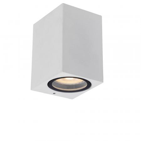 Lucide ZARO - Wandstrahler / Wandleuchte Innen/Außen - 1xGU10 - IP44 - Weiß