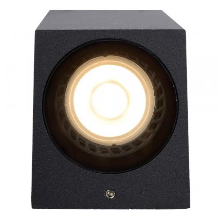 Lucide ZARO Wandstrahler IP65 Schwarz – 2x GU10 Außenwandleuchte modern