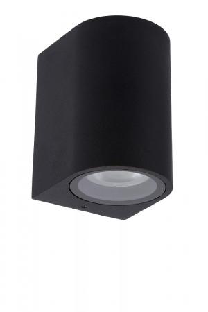 Lucide ZARO – Wandstrahler / Wandleuchte Innen & Außen – 1x GU10 – IP44 – Schwarz