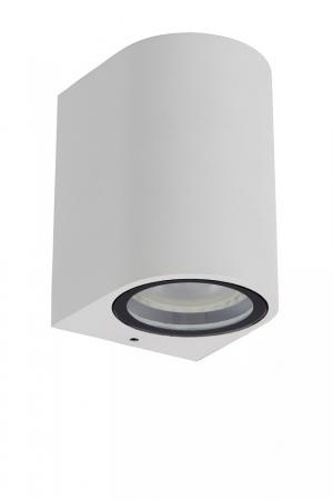 Lucide ZARO – Wandstrahler / Wandleuchte Innen & Außen – 1x GU10 – IP44 – Weiß