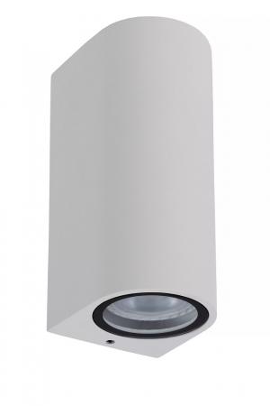 Lucide ZARO Wandstrahler Innen/Außen 2xGU10 IP44 Weiß