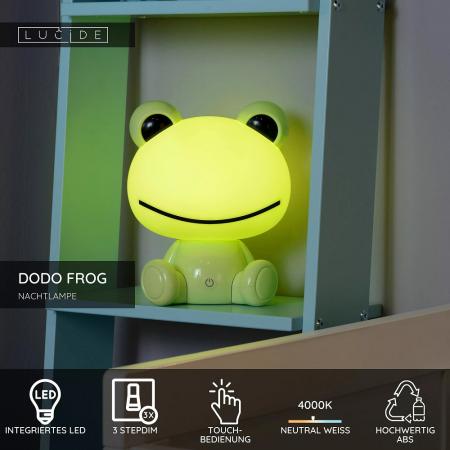 Lucide DODO FROG – Nachtlampe Kinderzimmer